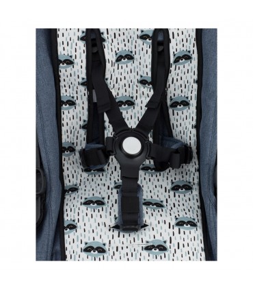 cochecito gemelar - Ojal para correas de seguridad racoon town 