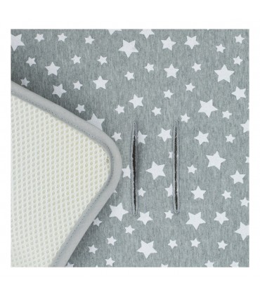 cochecito gemelar - Detalle posterior White star 