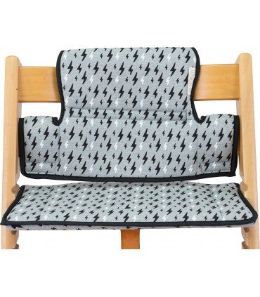 Stokke Tripp trapp - Vista frontal sin retenedor Black Rayo