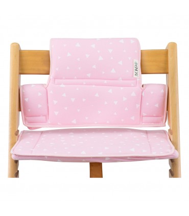 Stokke Tripp trapp - Vista frontal sin retenedor Pink Sparkles