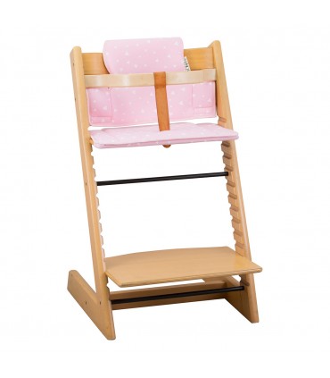 Stokke Tripp trapp - Vista frontal Pink Sparkles