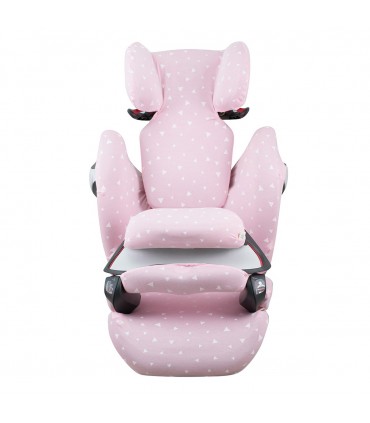 Cybex Pallas M-Fix y S-Fix - Frontal desplegada Pink Sparkles