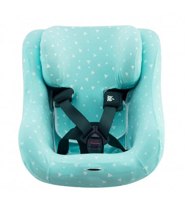 Joie Spin 360 y Nuna Rebl - Vista frontal Mint Sparkles