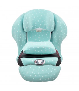 Cybex Juno Fix - Vista frontal Mint Sparkles