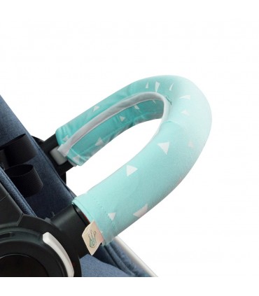 Funda protectora cubre asa - Vista lateral Mint sparkles