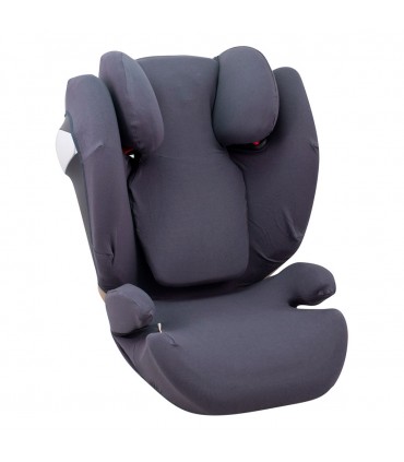 Funda para Cybex Solution M-S-Fix - Vista 3/4 desplegada Marengo