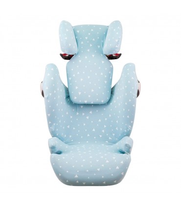 Funda para Cybex Solution M-S-Fix - Frontal desplegada Blue Sparkles