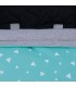 Saco silla paseo - Dobladillo reversible Mint Sparkles