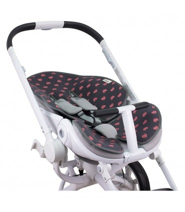 Quinny Moodd, Stokke, Cybex Priam - Vista 3/4 reclinado Fluor Heart