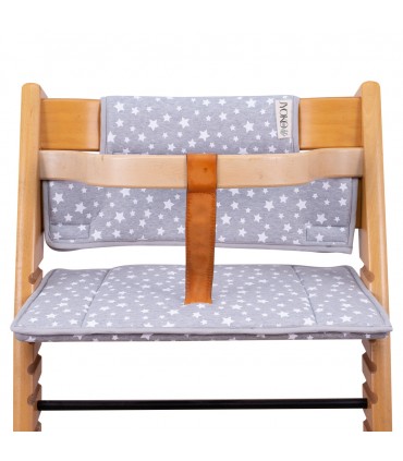 Stokke Tripp trapp - Vista frontal con retenedor White Star