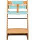 Stokke Tripp trapp - Vista frontal con retenedor Mint Sparkles