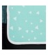 cochecito gemelar - Detalle estampado Mint sparkles