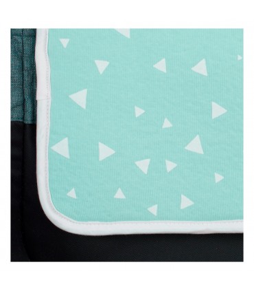 cochecito gemelar - Detalle estampado Mint sparkles