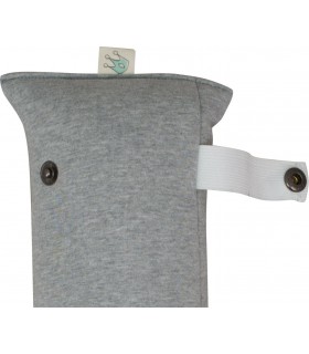 arnés - Detalle botón Grey stone