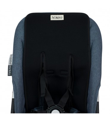 cochecito gemelar - Detalle ojal Black series