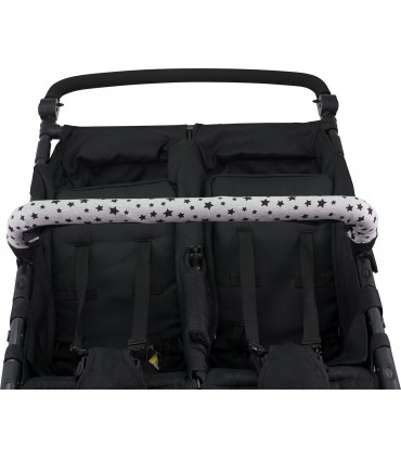 Funda protectora cubre asa gemelar - Vista frontal Black star