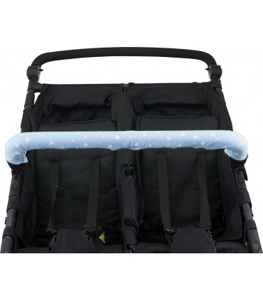 Funda protectora cubre asa gemelar - Vista frontal Blue sparkles