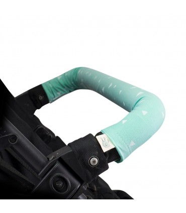 Funda protectora cubre asa gemelar - Vista lateral Mint sparkles