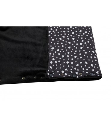 Saco capazo bebe - Detalle botón Winter Sky