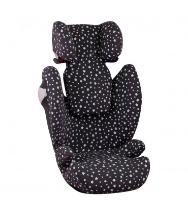 Funda para Cybex Solution M-S-Fix - Vista 3/4 desplegada Winter Sky