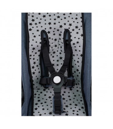 cochecito gemelar - Ojal para correas de seguridad Black star